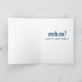 Rocking Blues Birthday Card Karte (Innenseite)