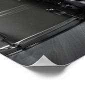 Rocking cat Poster _Cool black cat Rock Music (Ecke)