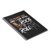 Rocking Chair Walking Aid Rock Music 60. Geburtsta Notizblock (Rechte Seite)