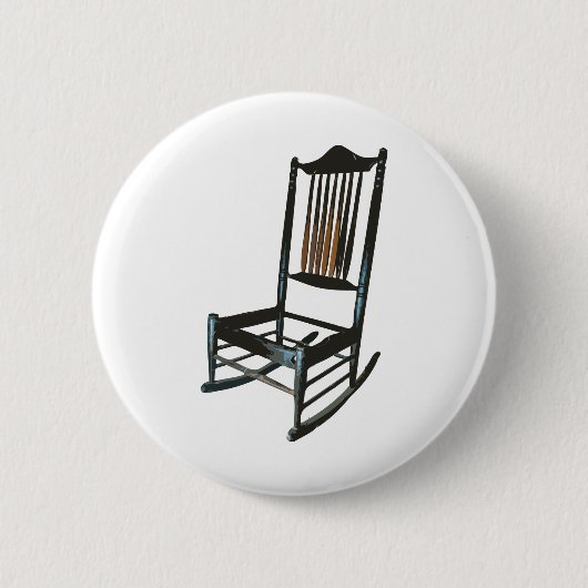 Rocking Chair - Wood Antique Vintage Button (Vorderseite)