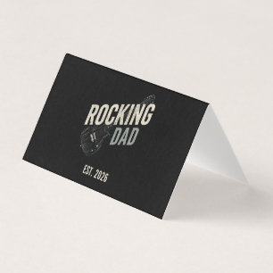 Rocking Dad Vintage-Gitarren-Geschäftskarte