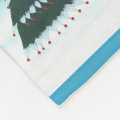 Rocking Dancing Snowman Weihnachts Fleece Decken (Ecke)
