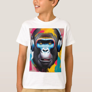 Rocking Gorilla - Beats in Dschungel T-Shirt