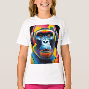 Rocking Gorilla - Ein Gorilla mit Kopfhörer T-Shirt