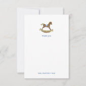 Rocking Horboy baby Dusche Danke (Vorderseite)