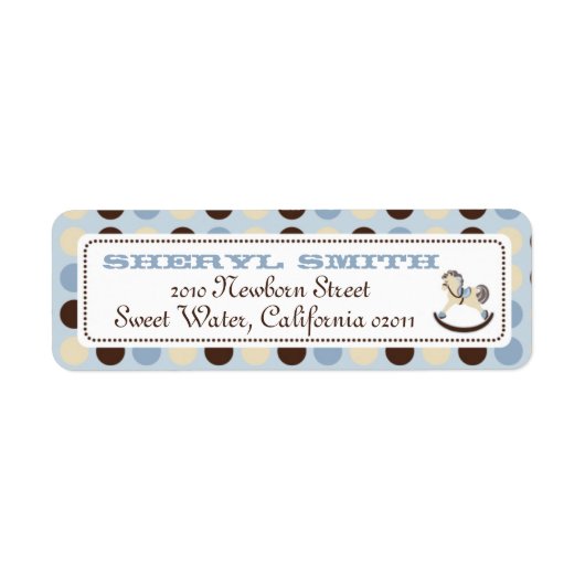Rocking Horse Address Label 2 (Vorne)