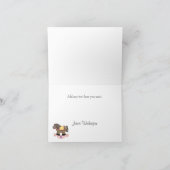 Rocking Horse Baby Girl Danke Karte (Innenseite)