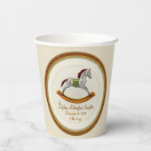 Rocking Horse Baby (Personalisiert) Pappbecher (Rückseite)