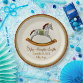 Rocking Horse Baby (Personalisiert) Pappteller (Party)