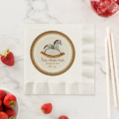 Rocking Horse Baby (Personalisiert) Serviette (Beispiel)