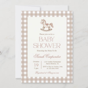 Rocking Horse Baby Showeinladung Einladung