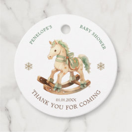 Rocking Horse Baby Shower Fevor Tags Geschenkanhänger