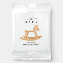 Rocking Horse Baby Shower Minimalistisch Baby Dusc