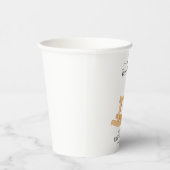 Rocking Horse Baby Shower Minimalistisch Baby Dusc Pappbecher (Rechts)