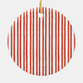 Rocking Horse Baby's First Christmas Holiday Keramik Ornament (Hinten)