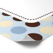 Rocking Horse Birthday Banner Boy Poster (Ecke)