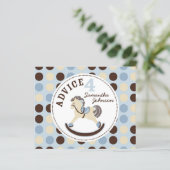 Rocking Horse Boy Advice Card (Stehend Vorderseite)