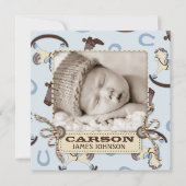 Rocking Horse Boy Announcement Square Ankündigung (Vorderseite)