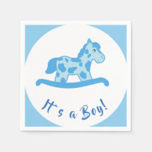 Rocking Horse Boy Baby Shower Es ist ein Junge