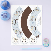 Rocking Horse Boy Cupcake Wrapper 2D Flyer (Einzeln)