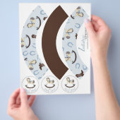 Rocking Horse Boy Cupcake Wrapper 2D Flyer (Hand)