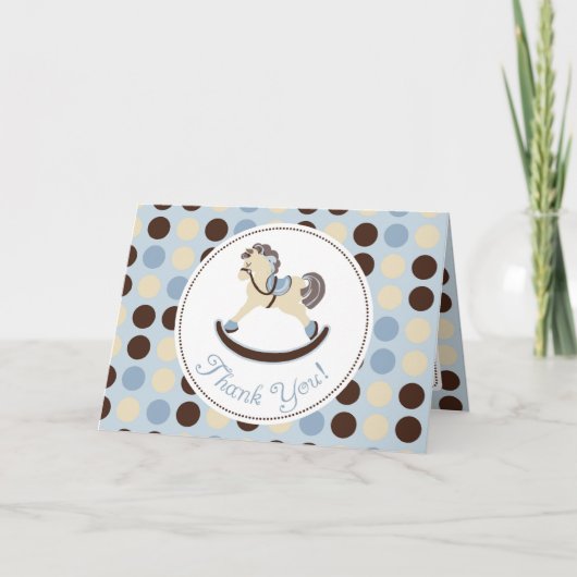 Rocking Horse Boy TY Card Dankeskarte (Vorderseite)