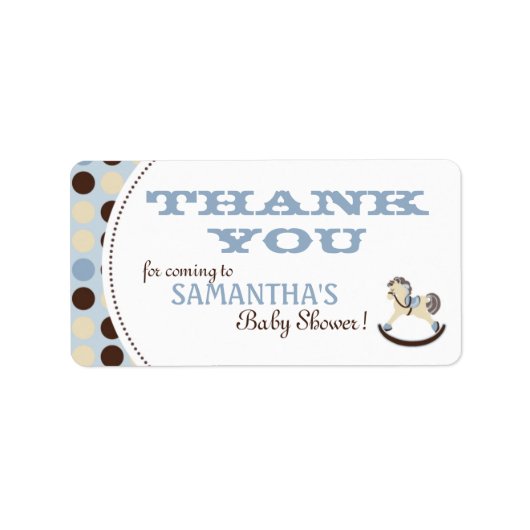 Rocking Horse Boy TY Label B Adressaufkleber (Vorne)