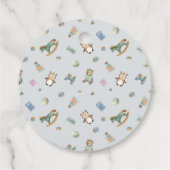 Rocking Horse Champagne, Wine Baby Duwer Gefallen Geschenkanhänger (Rückseite)