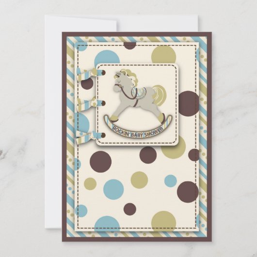 Rocking Horse Einladung (Vorderseite)