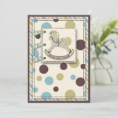 Rocking Horse Einladung (Stehend Vorderseite)