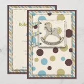 Rocking Horse Einladung (Vorne/Hinten)