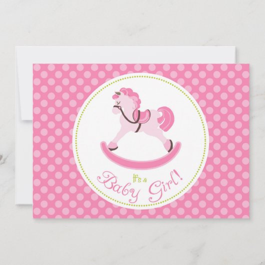 Rocking Horse Girl Announccard Ankündigung (Rückseite)