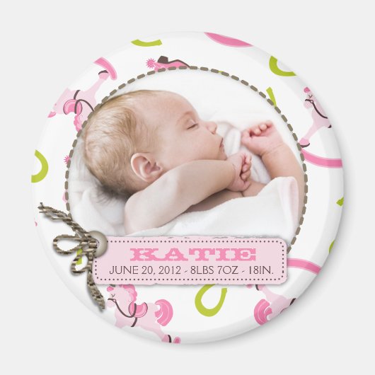 Rocking Horse Girl Magnet R (Vorne)