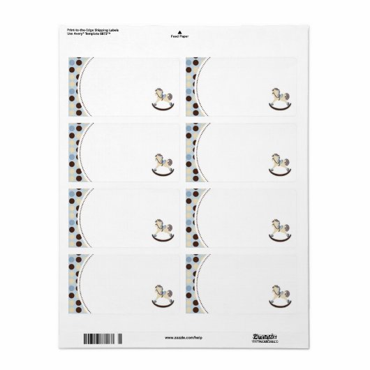 Rocking Horse Name Tag (Vorne)