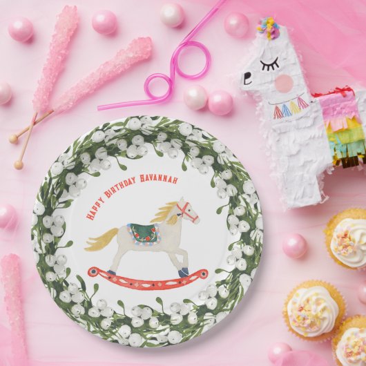 Rocking Horse Nutcracker Ballet Pappteller (Party)