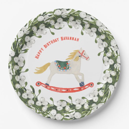 Rocking Horse Nutcracker Ballet Pappteller (Vorderseite)