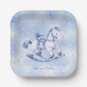 Rocking Horse Paper Plate Pappteller (Vorderseite)