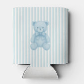Rocking Horse Preppy Bear Blue Baby Dusche Dosenkühler (Rückseite)