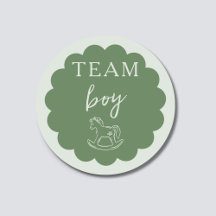 Rocking Horse Sage Green Team Boy Gender Reveal