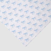 Rocking Horse Silhouette Tissue Paper Blue Seidenpapier (Ausschnitt)