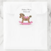 Rocking Horse Sticker in Rosa (Tasche)