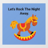 Rocking Horse Wall Decal Fensteraufkleber (Blatt)
