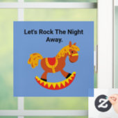 Rocking Horse Wall Decal Fensteraufkleber (Zuhause)