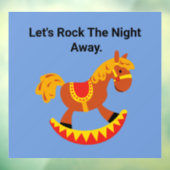 Rocking Horse Wall Decal Fensteraufkleber (Blatt 3)