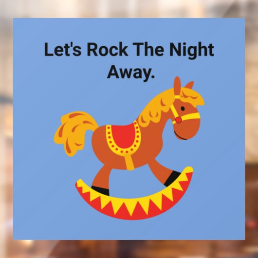 Rocking Horse Wall Decal Fensteraufkleber (Blatt 2)