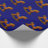 Rocking Horse Wrapping Paper Geschenkpapier (Ecke)