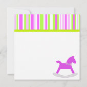 Rocking Horst & Stripes Party Einladung (Rückseite)