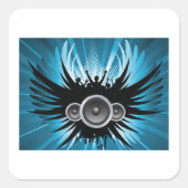 Rocking-Lautsprecher Square Sticker (Vorderseite)