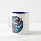 Rocking Megalodon Kid's Tasse (Vorderseite Links)