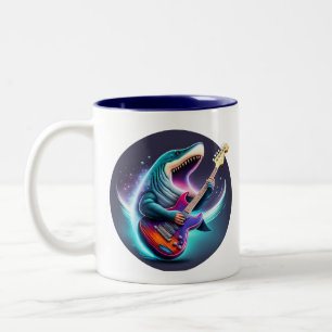 Rocking Megalodon Kids Tasse